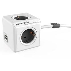 Stekkerdoos allocacoc powercube wit grijs