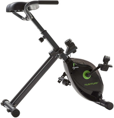 Tunturi cardio fit d20 hometrainer - opvouwbaar - bueaufiets voor op kantoor - fitnessfiets met 8 weerstandsniveaus - compact