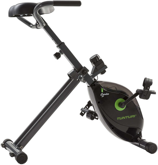 Tunturi cardio fit d20 hometrainer - opvouwbaar - bueaufiets voor op kantoor - fitnessfiets met 8 weerstandsniveaus - compact