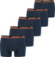 Head boxershorts orange peacoat 5-pack-xl
