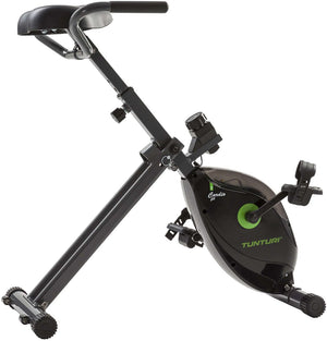 Tunturi cardio fit d20 hometrainer - opvouwbaar - bueaufiets voor op kantoor - fitnessfiets met 8 weerstandsniveaus - compact