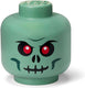 Lego opbergbox hoofd skelet groen, groot -