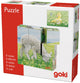 Goki houten blokpuzzel boerderij