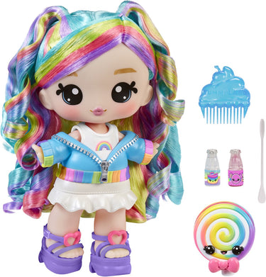 Yummiland large doll + lipgloss pet rainbow skyler rainbow belt