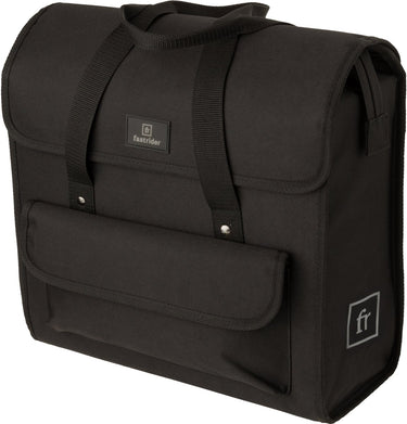 Fastrider shopper luxe enkele fietstas zwart - 23l