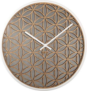 Nextime bella mirror – wandklok – 50 cm – hout spiegel – wit