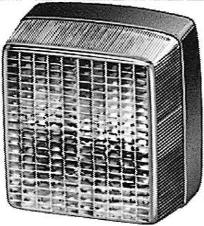 Hella mistachterlicht fog lamp 97x97mm f.pkw u.kombi