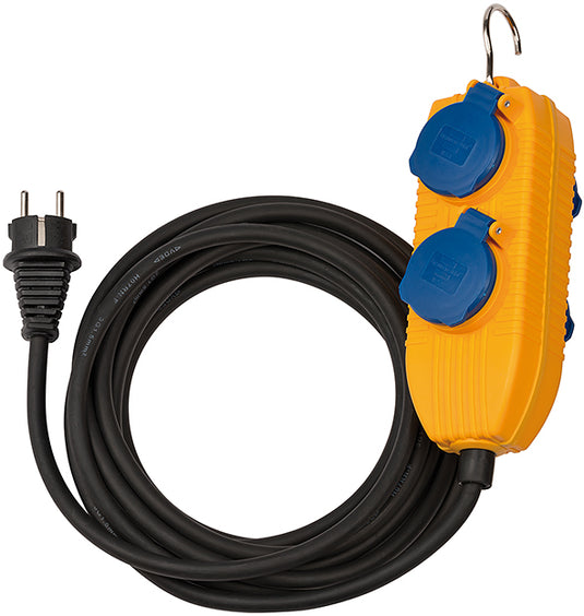 Brennenstuhl bouwplaatsen-kabel ip54 met contactdozenblok 10m zwart h07rn-f 3g1,5 - 1151740010