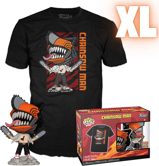 Funko pop! tee box chainsaw man - chainsaw man exclusive - xl