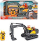 Dickie toys rc volvo graafmachine - vanaf 3 jaar - licht en geluid - bestuurbaar