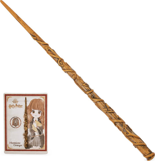 Wizarding world harry potter - hermelien griffel toverstaf- met spreukenkaart - 30cm