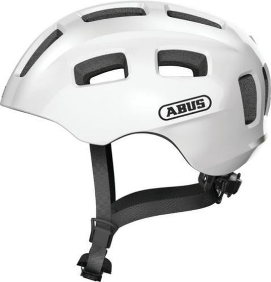 Abus fietshelm youn-i 2.0 pearl white s - 48-54 cm - wit - geschikt voor gebruik op elektrische fietsen - stadsfietsen - 240 g
