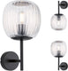Paulmann selection bathroom wandlamp ruya ip44 e14 230v max. 20w dimbaar glas, zwart mat