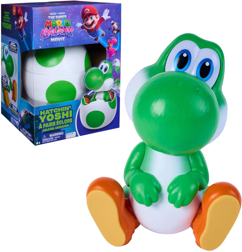 Load image into Gallery viewer, Hatchin' yoshi super mario galaxy the movie interactief yoshi figuurtje

