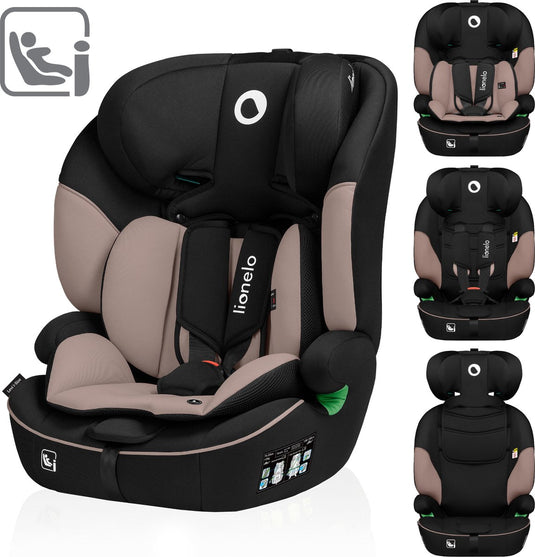 Lionelo levi i-size autostoel 76-150 cm (9-36 kg) – groep 1 2 3 – voorwaarts gericht – 5-puntsgordel – verstelbare hoofdsteun – memory foam – dri-seat – ece r129 03