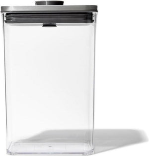 Oxo - pop steel voorraadbus - rechthoekig - medium - 2,6 liter