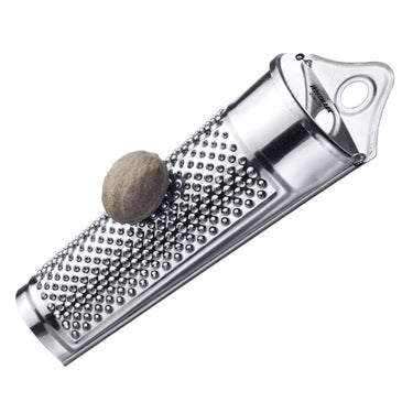 Westmark nootmuskaatrasp, met opbergvak voor nootmuskaat, lengte: 15 cm, roestvrij staal, zilver, 11532270