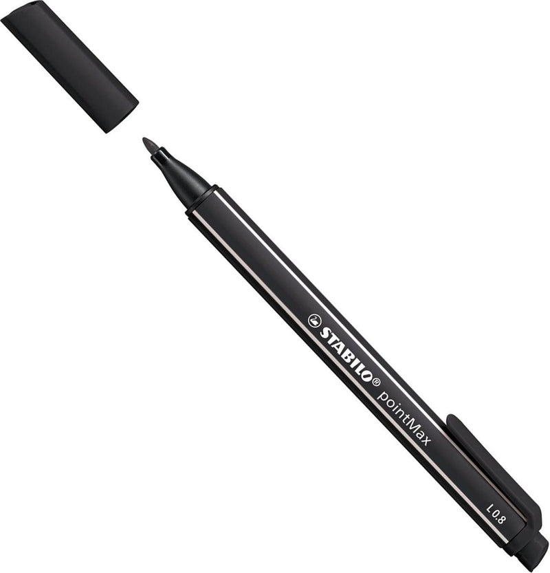 Laden Sie das Bild in Galerie -Viewer, Stabilo pointmax - hardtip fineliner 0,8 mm - met nylon tip - zwart - per stuk
