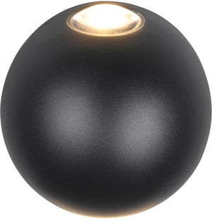 Trio avisio - wandlamp - zwart mat - incl. 2x smd 2w - buitenverlichting - ip54