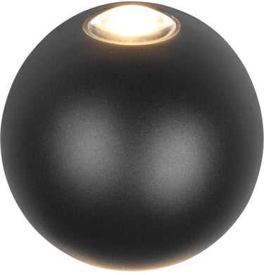 Trio avisio - wandlamp - zwart mat - incl. 2x smd 2w - buitenverlichting - ip54