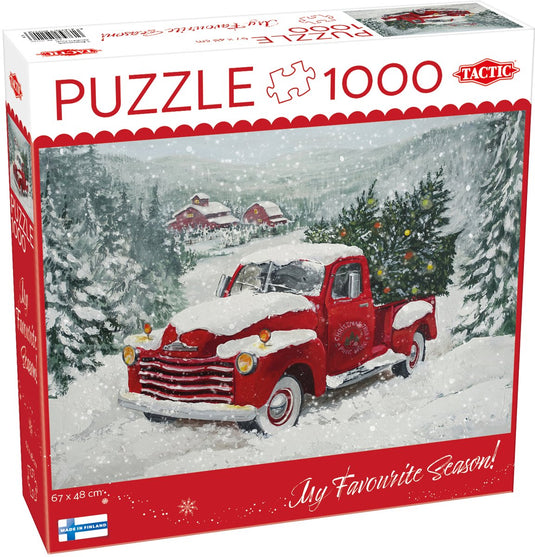 Tactic puzzle 1000 christmas tree truck - puzzel 1000 christmas tree truck