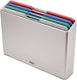 Joseph joseph folio™ snijplankenset 4-delig – large – zilver – kleurgecodeerd – met opbergstand – rvs handgrepen