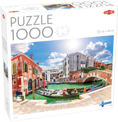 Tactic venice – puzzel – 1000 stukjes – romantische venetiaanse grachten – gondels en historische architectuur – hoogwaardige scandinavische kwaliteit