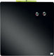Nobo magnetisch whiteboard - inclusief whiteboard marker, magneten en montagestickers - 36 x 36 cm - zwart