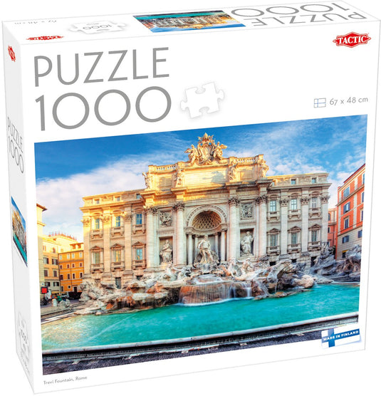 Tactic trevi fountain, rome – puzzel – 1000 stukjes – iconisch italiaans monument – klassieke barokarchitectuur – hoogwaardige scandinavische kwaliteit