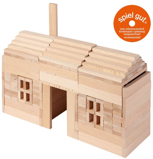 Goki houten bouwplankjes, 200dlg.