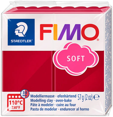 Fimo soft boetseerklei 57 g kersrood