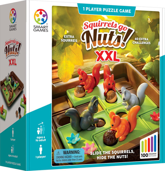 Smartgames - squirrels go nuts! xxl - 100 opdrachten