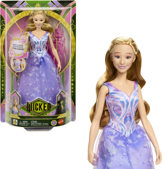 Wicked for good zingende glinda pop - zingt 'for good' - zingende modepop