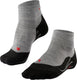 Falke tk5 short anti-blaar dun wol functioneel materiaal wandelsokken dames grijs - maat 39-40