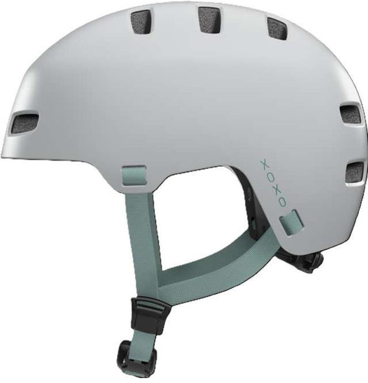 Abus fietshelm xoxo cool grey l - 57-61 cm - grijs - geschikt voor gebruik op elektrische fietsen - stadsfietsen - 440 g