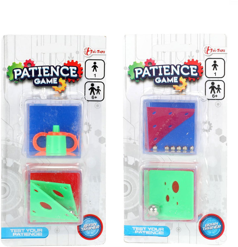 Afbeelding laden in galerijviewer, Toi-toys geduldspel fidget kubus, 2st.
