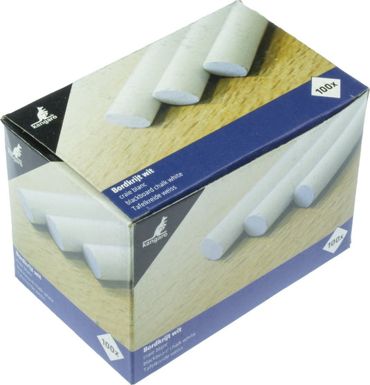 Kangaro bordkrijt - wit - 100 stuks - k-n100w