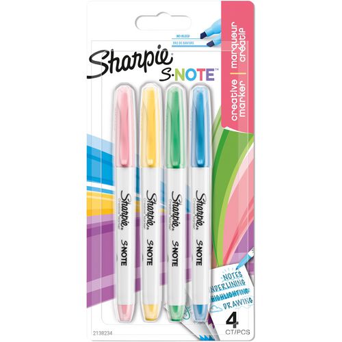 Sharpie tekstmarker s-note beitelpunt kleurenassortiment