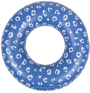 Swim essentials - zwemband - ø95 cm - blauw - luipaardprint - kind - flamingohoofd