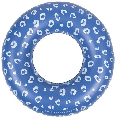 Swim essentials - zwemband - ø95 cm - blauw - luipaardprint - kind - flamingohoofd
