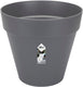 Elho loft urban rond 60 - grote bloempot voor buiten - waterreservoir - 100% gerecycled plastic - ø 58.0 x h 54.0 cm - antraciet