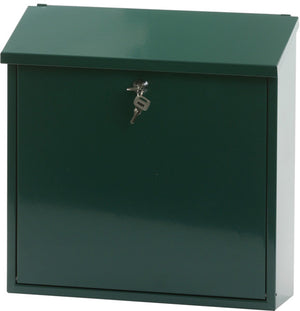 V-part - wandbrievenbus malagan - galvanized steel powder coated - groen - brievenbus