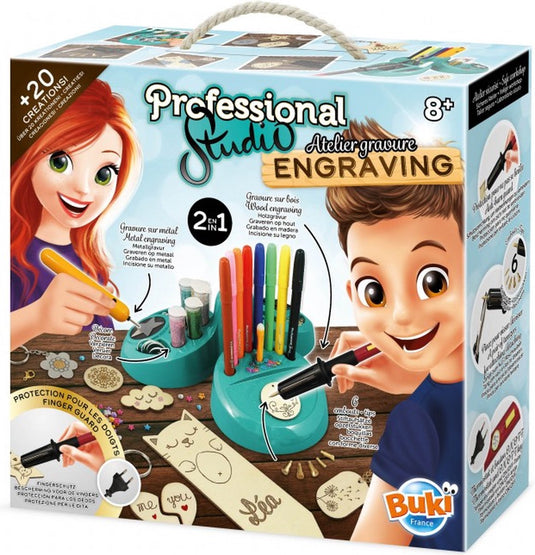 Buki france buki - professional studio engraving workshop - graveren in hout en metaal - creatief speelgoed