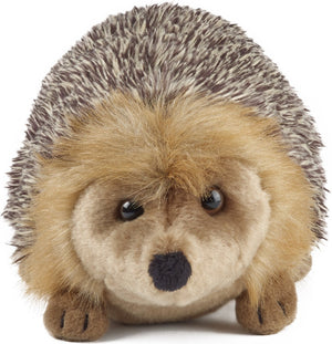 Living nature egel knuffel - bruin - pluche - 23 cm - egelknuffel - egeltje - bosdieren knuffeldieren - speelgoed voor kind