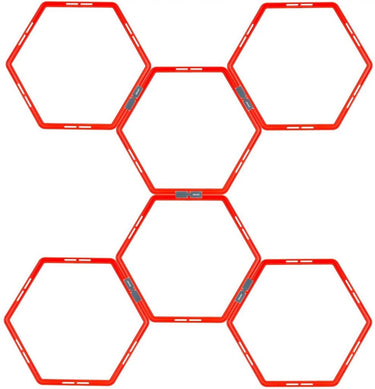 Avento trainingsframe hexagoon 6-delig - fluororanje