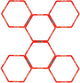 Avento trainingsframe hexagoon 6-delig - fluororanje