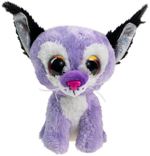 Lumo stars knuffel lynx niko 15cm pluche speelgoed met grote ogen.