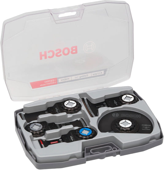 Bosch accessoires bosch professional multifunctioneel gereedschap accessoires zaagset 5-delig ( 2608669093 ) starlock + koffer