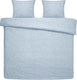 Damai dekbedovertrek ebba - biologisch katoen - 240x200 220 cm - soft blue + 2 kussenslopen 60x70