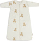 Jollein - baby winterslaapzak met afritsbare mouw (teddy bear) - katoen - winterslaapzakje baby, babyslaapzak - 90cm